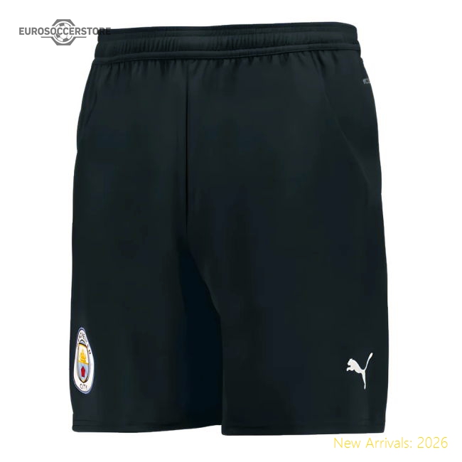 2024-2025 Man City Home Change Shorts (Blue) - Kids-Football Jersey Hub