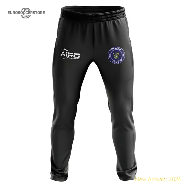 Pitcairn Islands Concept Football Training Pants (Black)-Football Jersey Hub