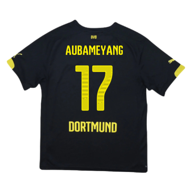 Borussia Dortmund 2014-16 Away Shirt ((Excellent) S) (Aubameyang 17)-Football Jersey Hub