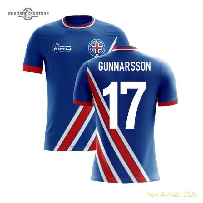 2025-2026 Iceland Airo Concept Home Shirt (Gunnarsson 17)-Football Jersey Hub