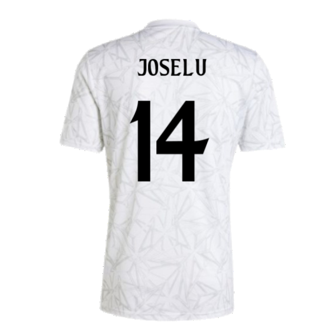 2024-2025 Real Madrid Pre-Match Shirt (White) (Joselu 14)-Football Jersey Hub