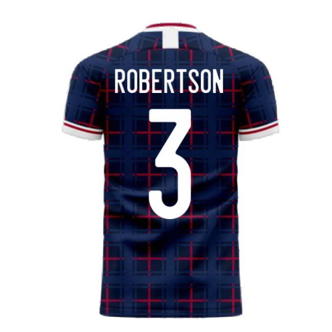 Scotland 2020-2021 Home Concept Shirt (Fans Culture) (ROBERTSON 3)-Football Jersey Hub