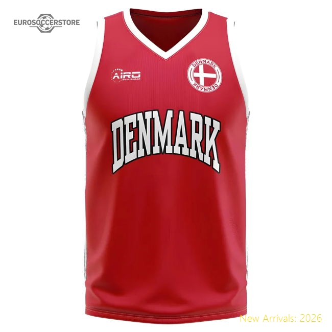 Denmark Home Concept Basketball Shirt-Football Jersey Hub