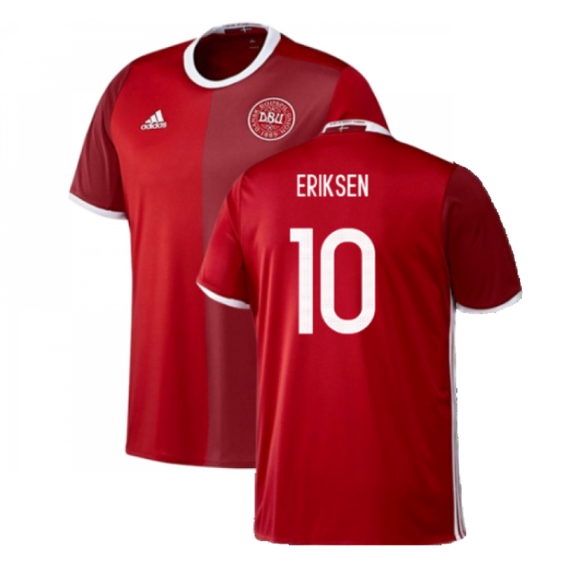 Denmark 2016-17 Home Shirt ((Excellent) 3XL) (Eriksen 10)-Football Jersey Hub