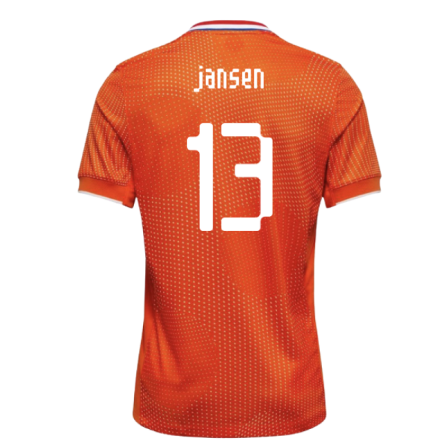 2025-2026 Netherlands Womens Team Shirt (Kids) (Jansen 13)-Football Jersey Hub