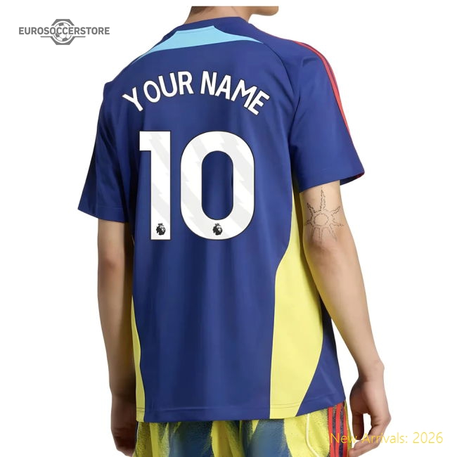 2025-2026 Arsenal UBP Tee (Victory Blue) (Your Name)-Football Jersey Hub