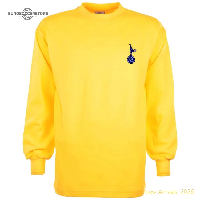 Tottenham 1970s Yellow Away Retro Football Shirt-Football Jersey Hub