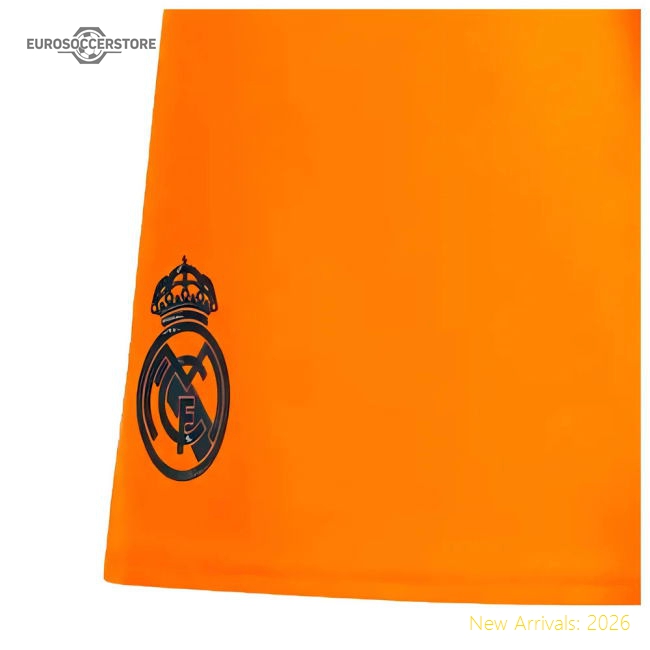 2024-2025 Real Madrid Authentic Away Shorts (Orange)-Football Jersey Hub