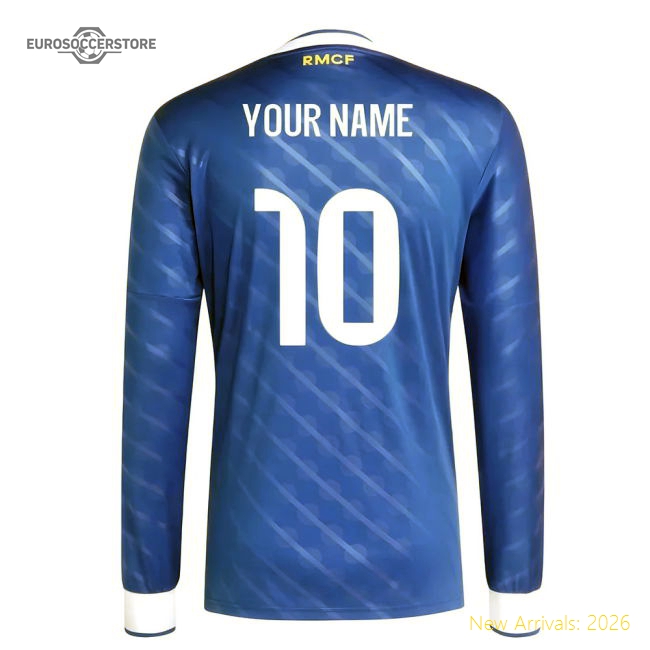 2025-2026 Real Madrid Long Sleeve Third Shirt (Your Name)-Football Jersey Hub