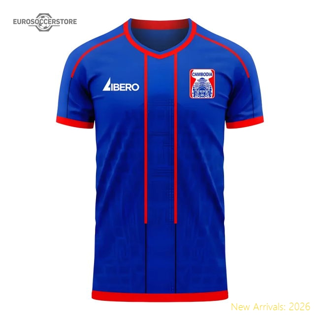 Cambodia 2025-2026 Home Concept Football Kit (Libero) - Womens-Football Jersey Hub