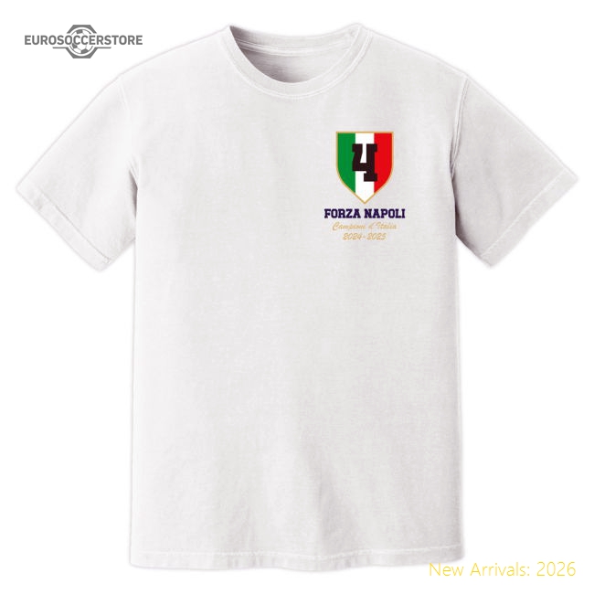 Napoli Campioni T-Shirt (White)-Football Jersey Hub