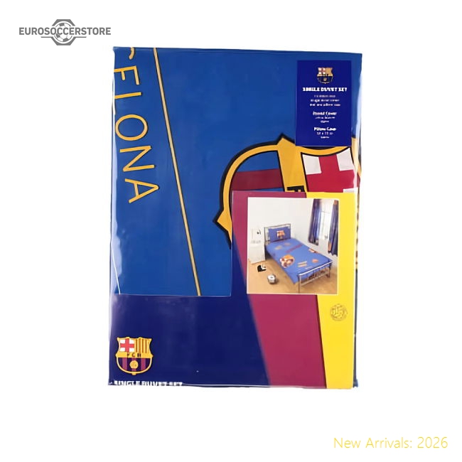 Barcelona Patch Single Duvet Set-Football Jersey Hub