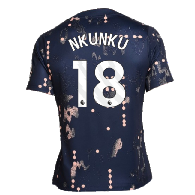 2024-2025 Chelsea Academy Pro Pre-Match Shirt (Obsidian) (Nkunku 18)-Football Jersey Hub