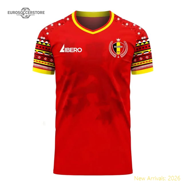 Belgium 2025-2026 Home Concept Football Kit (Libero)-Football Jersey Hub