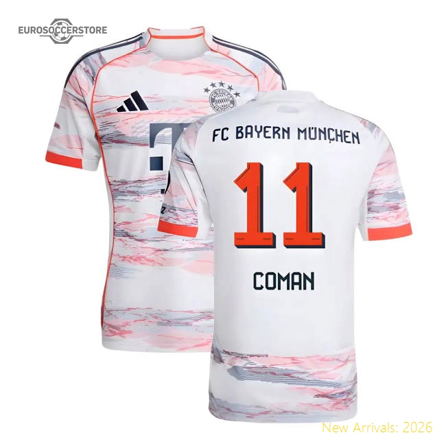 2025-2026 Bayern Munich Away Shirt (Coman 11)-Football Jersey Hub