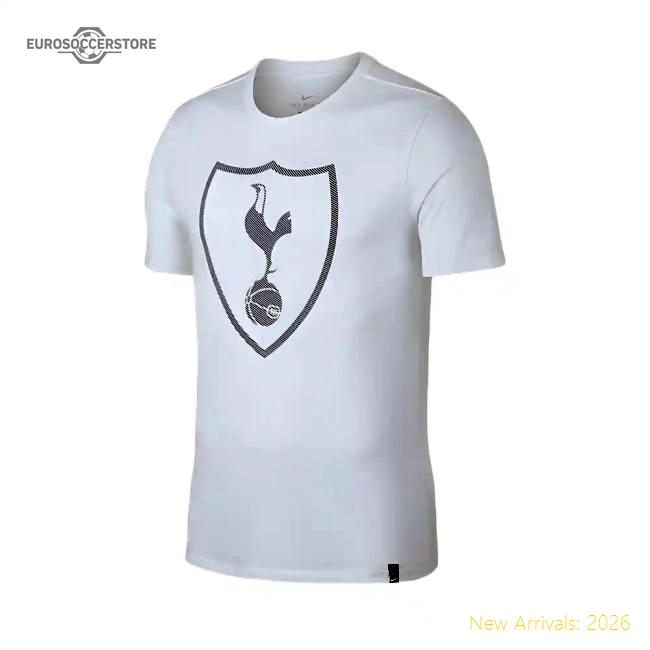 2017-2018 Tottenham Nike Core Crest T-Shirt (White) - Kids-Football Jersey Hub