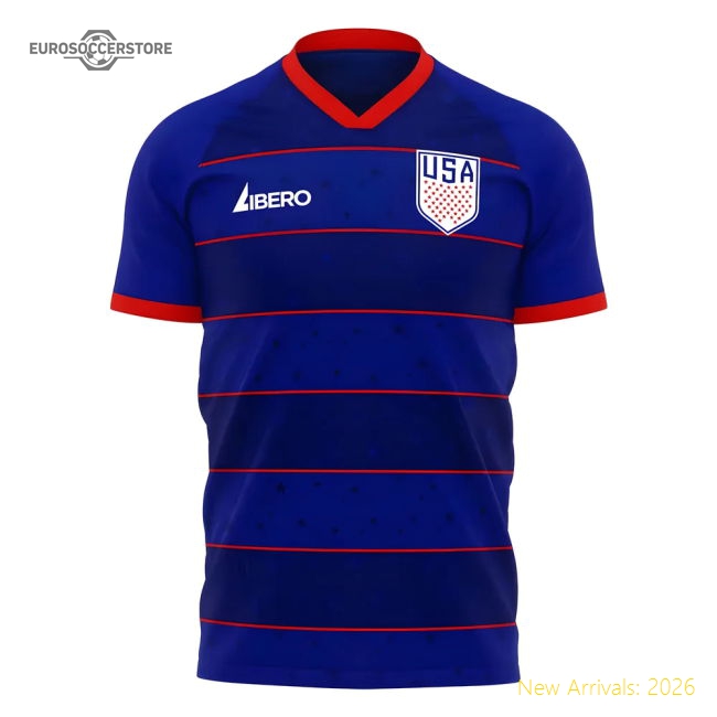 United States 2025-2026 Away Concept Football Kit (Libero)-Football Jersey Hub