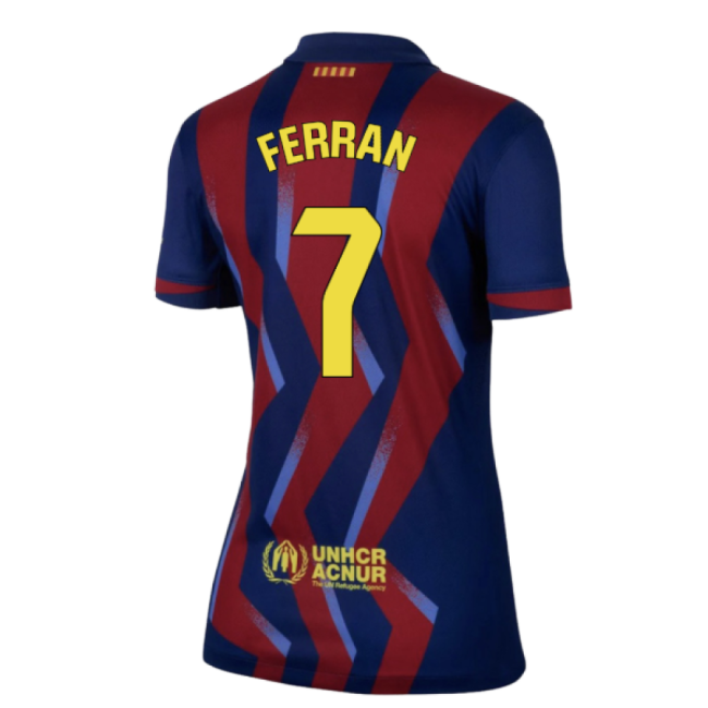2025-2026 Barcelona Fourth Shirt - Womens (Ferran 7)-Football Jersey Hub