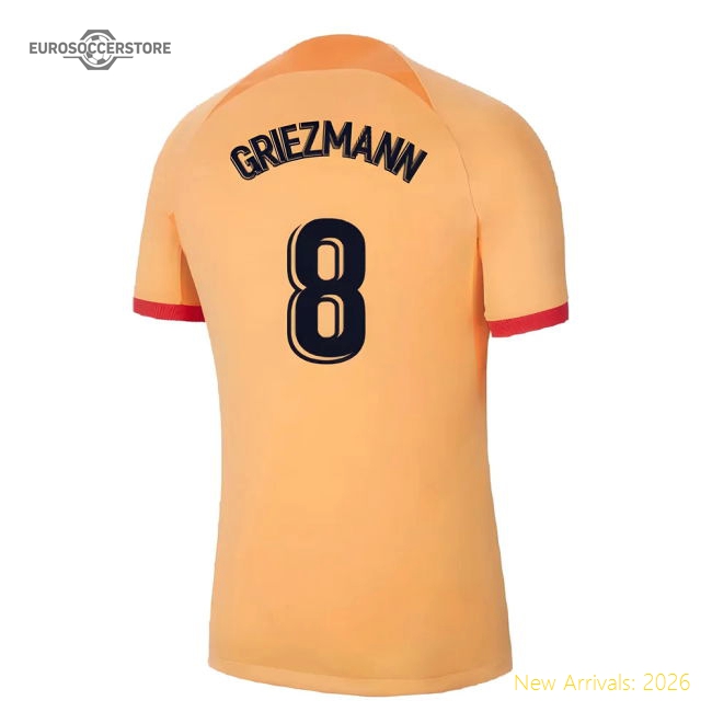 2022-2023 Atletico Madrid Third Shirt (GRIEZMANN 8)-Football Jersey Hub