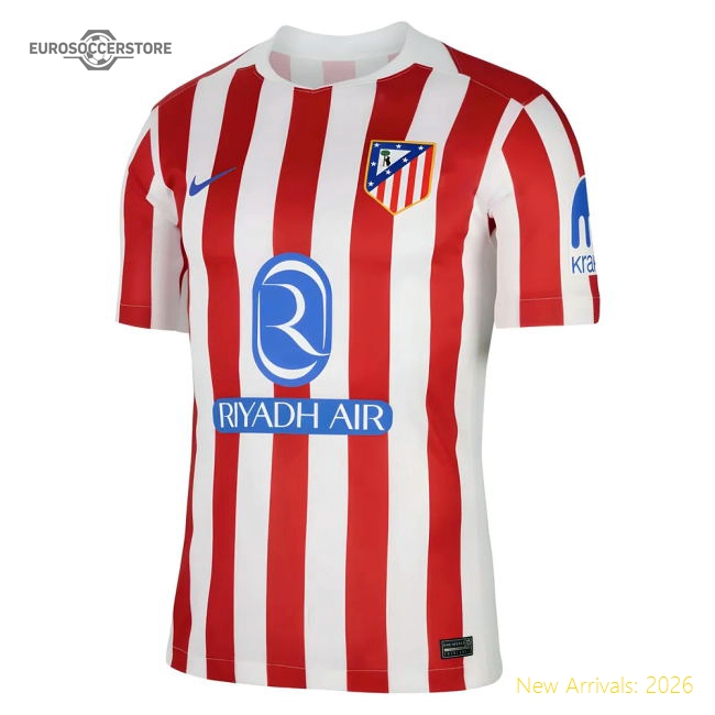 2025-2026 Atletico Madrid Home Shirt-Football Jersey Hub