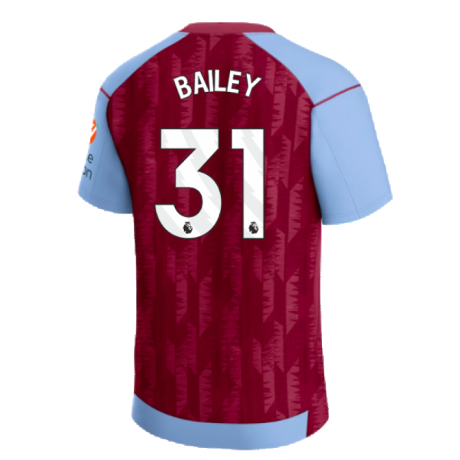 2023-2024 Aston Villa Home Shirt (Bailey 31)-Football Jersey Hub