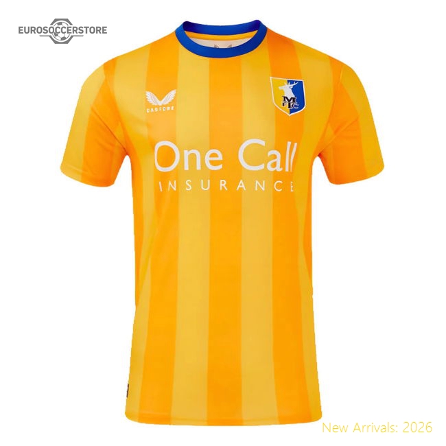 2024-2025 Mansfield Town Home Shirt-Football Jersey Hub