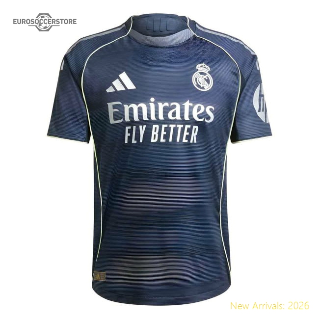 2025-2026 Real Madrid Authentic Away Shirt-Football Jersey Hub