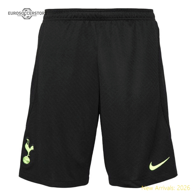 2022-2023 Tottenham Strike Training Shorts (Black)-Football Jersey Hub