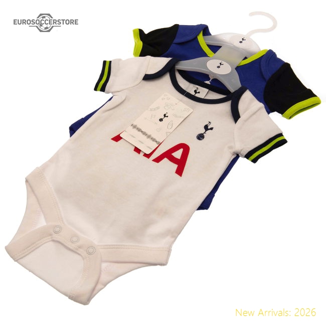 Tottenham Hotspur FC 2 Pack Bodysuit 9-12 Mths LG-Football Jersey Hub