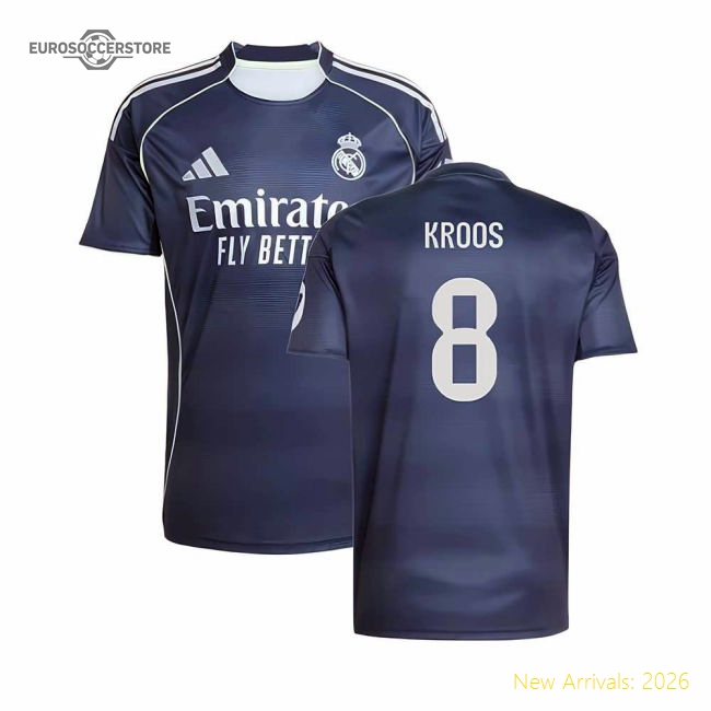 2025-2026 Real Madrid Away Shirt (Kroos 8)-Football Jersey Hub