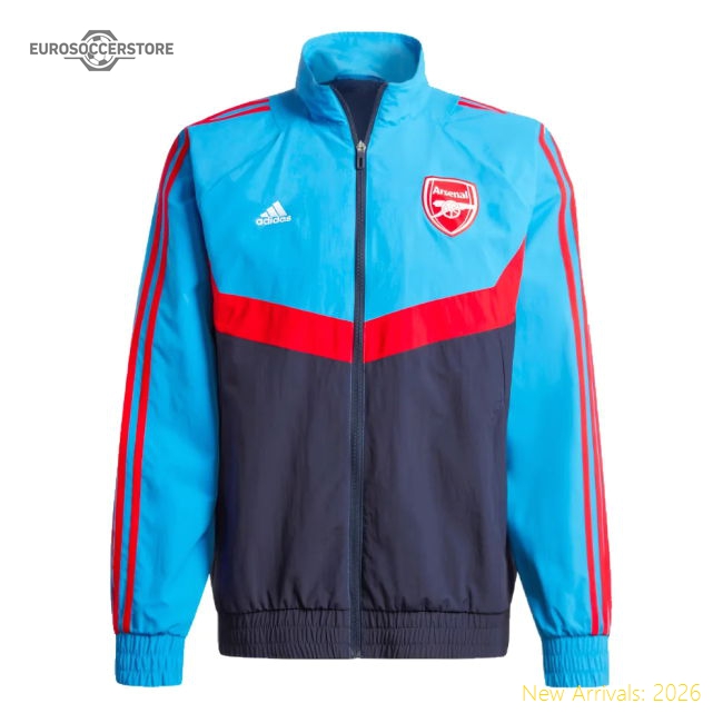 2023-2024 Arsenal Woven Track Top (Blue)-Football Jersey Hub
