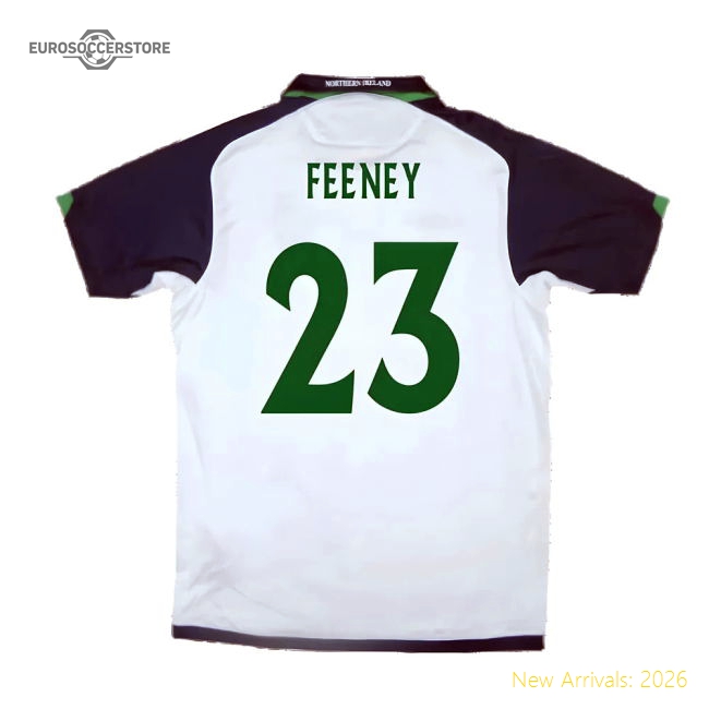 Northern Ireland 2009-10 Away Shirt ((Very Good) XL) (Feeney 23)-Football Jersey Hub