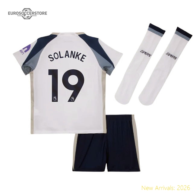 2025-2026 Tottenham Home Little Kids Mini Kit (Solanke 19)-Football Jersey Hub