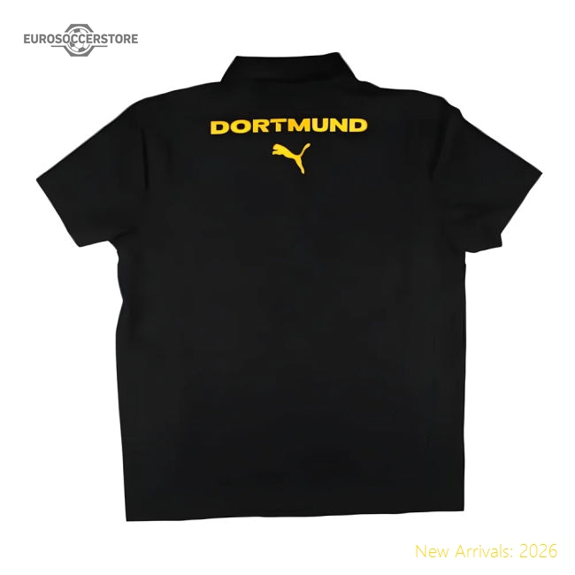 2024-2025 Borussia Dortmund Casuals Polo Shirt (Black)-Football Jersey Hub