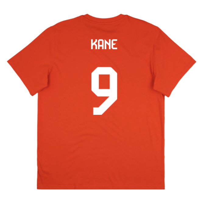 2025-2026 Bayern Munich Seasonal Graphic Tee (Red) (Kane 9)-Football Jersey Hub