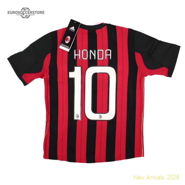 AC Milan 2013-14 Home Shirt (XSB) Honda #10 (Mint)-Football Jersey Hub