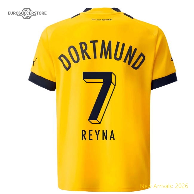 2022-2023 Borussia Dortmund Home Shirt (Kids) (REYNA 7)-Football Jersey Hub