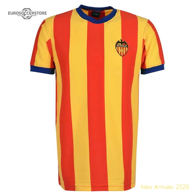 Valencia 1970s Retro Football Shirt-Football Jersey Hub