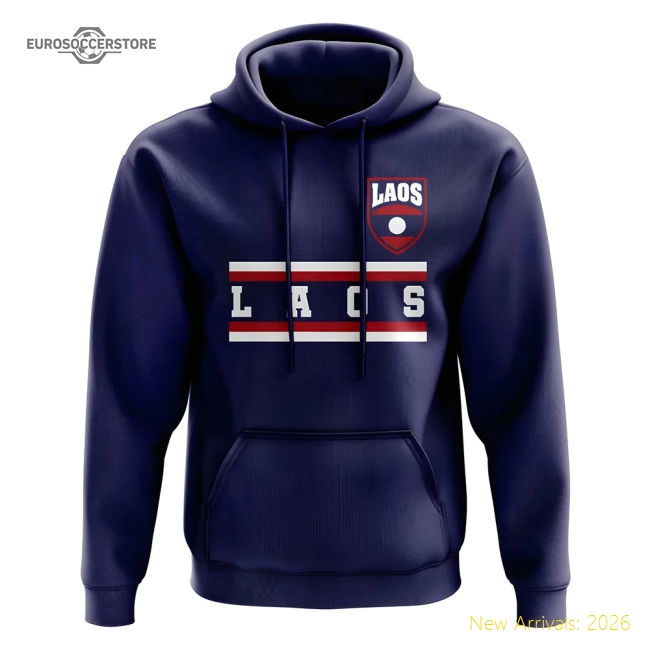 Laos Core Football Country Hoody (Navy)-Football Jersey Hub