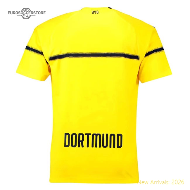 Borussia Dortmund 2018-19 European/Cup Home Shirt (L) (Very Good)-Football Jersey Hub