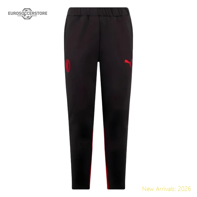 2023-2024 AC Milan Casuals Pants (Black)-Football Jersey Hub
