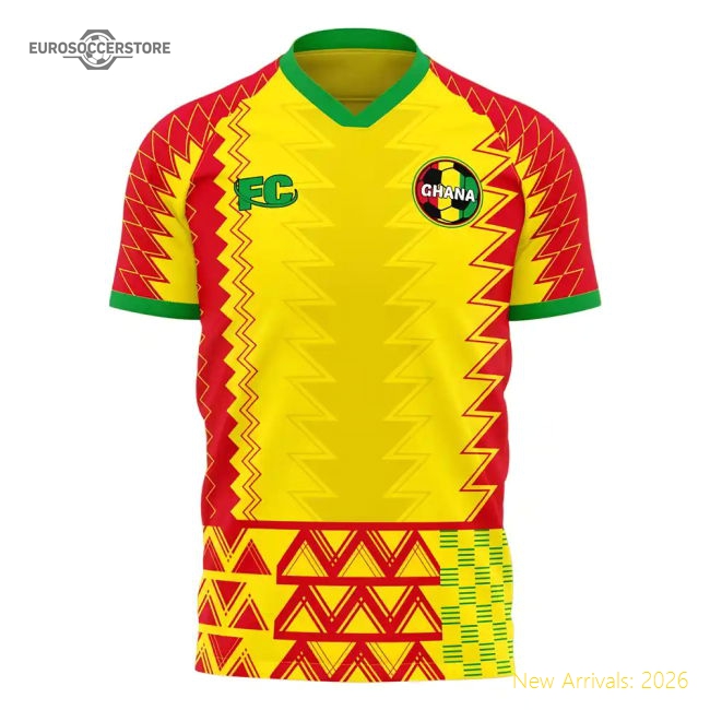 Ghana 2022-2023 Home Concept Football Kit (Fans Culture)-Football Jersey Hub