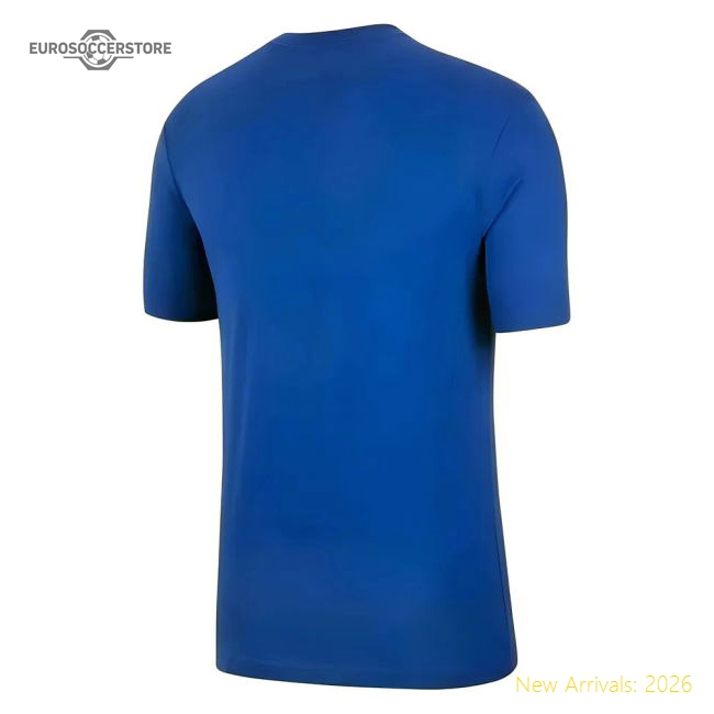 2021-2022 Chelsea Evergreen Crest Tee (Royal Blue)-Football Jersey Hub
