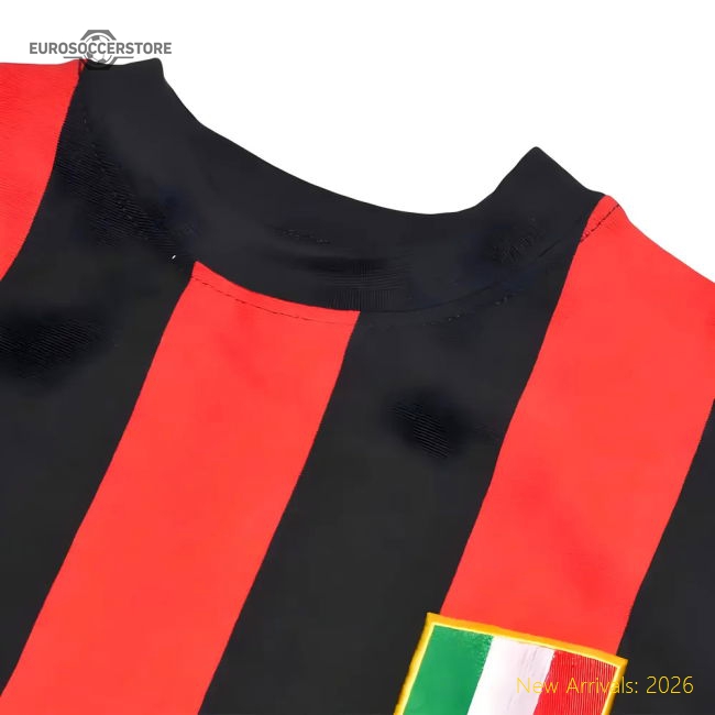 A C Milan 1950-1960s Retro Football Shirt-Football Jersey Hub