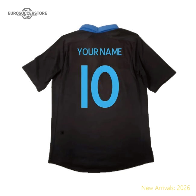 England 2011-12 Away Shirt ((Excellent) L) (Your Name)-Football Jersey Hub