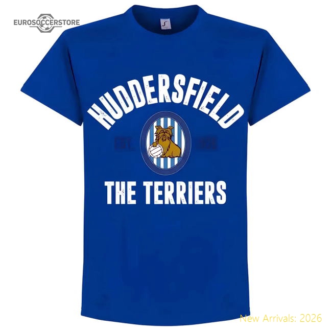 Huddersfield Established T-Shirt - Royal-Football Jersey Hub