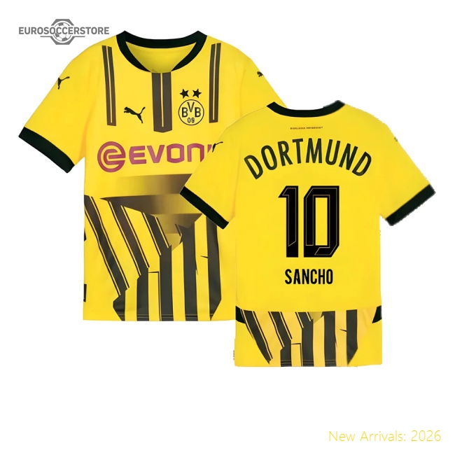 2024-2025 Borussia Dortmund Cup Shirt (Kids) (Sancho 10)-Football Jersey Hub