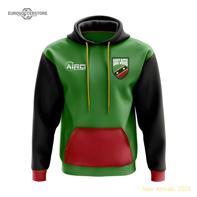 Saint Kitts and Nevis Concept Country Football Hoody (Green)-Football Jersey Hub