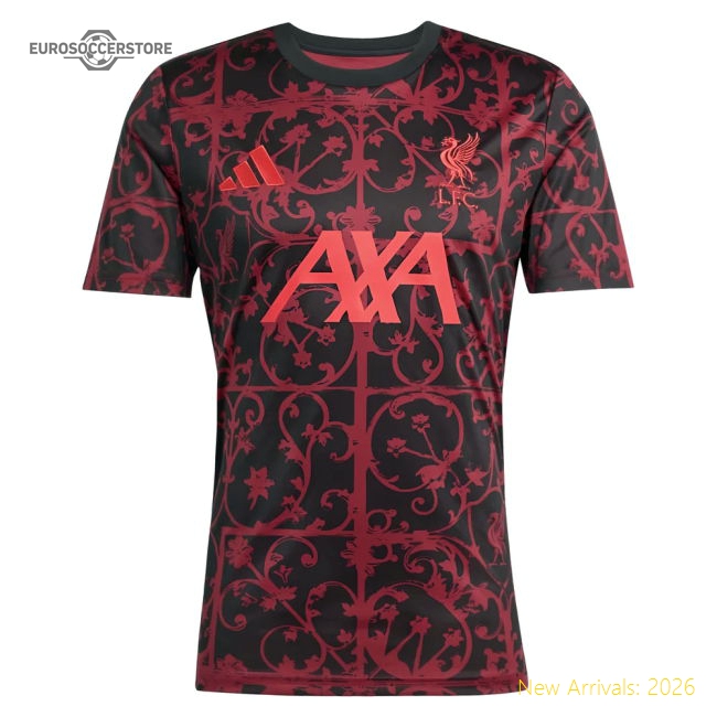 2025-2026 Liverpool Pre-Match Shirt (Black) (Dalglish 7)-Football Jersey Hub