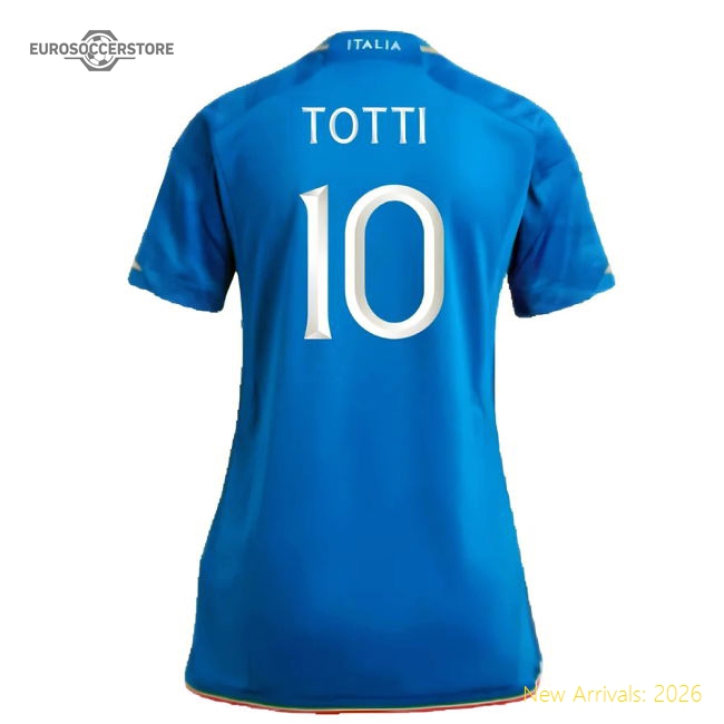 2023-2024 Italy Home Shirt (Ladies) (TOTTI 10)-Football Jersey Hub